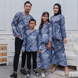 Blue Grey Batik